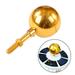 LIKEM 1pc Outdoor Flagpole Ball Topper Ornament 3inch Gold Anodized Aluminum Finish