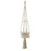 Qisuw Hanging Plant Handmade Macrame Plant Hanger Flower Pot Holder Wall Decor Courtyard Garden Hanging Basket Decoration