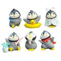 12 Pcs Miniature Penguin Ornament Succulent Plants Pots Ornament Kids Room Decor