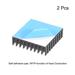 Slotted Notch Aluminum Heatsink Adhesive Conductive Thermal Pad 3D Printers 2Pcs - Black 2PCS - 35x35x10mm