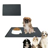 PATLOLLAV Dog Food Mat Cat Food Mat Pet Food Mat Dog Feeding Mat 20 x 12 Dog Mat for Food and Water Dog Bowl Mat Mat for Dog Food and Water Bowls Pet Food Mats for Floor Waterproof