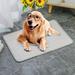 PATLOLLAV Absorbent Dog Food Mat No Stains Pet Food Mat with Non Slip Rubber Back Quick Dry Dog Bowl Mat for Food and Water Machine Washable Feeding Mats for Dog Cat Pet