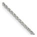 1.25 mm Sterling Silver Twisted Box Chain White