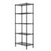 Storage Shelves 5 Tier Wire Shelving Unit Heavy Duty Metal Shelf 21 Lx 11.42 Wx 59 H Adjustable Layer Rack Utility Shelf Garage Shelving Kitchen Shelf Pantry Shelves Black-S6