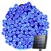 Halloween Solar Fairy Lights Outdoor String Lights 39Ft 100 LED IP65 Waterproof Solar Outdoor Lights Backyard Deck Fence Patio Decor Diwali Halloween Decorations (Blue)