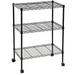 Storage Shelves 3 Tier Wire Shelving Unit Heavy Duty Metal Shelf 27 Lx 14 Wx 35 H Adjustable Layer Rack Utility Shelf Garage Shelving Kitchen Shelf Pantry Shelves Black-S4