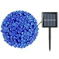 1-Pack Each 39FT Solar String Lights Outdoor 100 LED Extra-Bright Solar Christmas Lights Outdoor Waterproof 8 Modes Solar Lights for Outside Christmas Decorations (Blue)