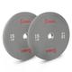 Sunny Health & Fitness Elite 2-inch Rubber Olympic Bumper Weight Plate 15 LB Pair Color Coded (Grey) with Steel Hub