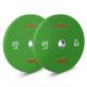 Sunny Health & Fitness Elite 2-inch Rubber Olympic Bumper Weight Plate 25 LB Pair Color Coded (Green) with Steel Hub