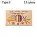 1 Set 8/12/13 Colours Playing House Mini Painting Tools Miniature Color Pencil Dolls Accessories Dollhouse Decoration Doll Colorful Crayon 12 COLORS TYPE 2