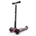 Walmeck Foldable Scooter for Toddlers 3 8 Year 3 Wheel Kick Scooter with Light Up Wheels Adjustable Height Promote Outdoor Fun and Active Play