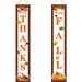 LSLJS Fall Decorations for Home Flat for Front Door Thanksgiving Banner Decoration Welcome Corridor Logo Hanging Ornaments Pumpkin and Turkey Pattern Decorations for Havest Fall Door