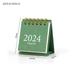 Angfeng Minimalist Portable 2024 Mini Calendar Creative Coil Calendar Project Notebook Desktop Decoration(Green)