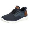 Slip-On Sneaker RIEKER, Herren, Gr. 40, blau (dunkelblau, kombiniert), Textil, Lederimitat, sportlich, Schuhe, Trekking Sandale, Sommerschuh, Freizeitschuh mit Gummizug, Topseller