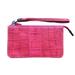 Dooney & Bourke Bags | Dooney & Bourke Croc Embossed Leather Zip Wristlet | Color: Pink/Red | Size: Os