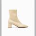 Zara Shoes | Brand New Zara Ankle Boots | Color: Cream | Size: 6.5