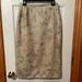 J. Crew Skirts | J Crew Soft Beige With Gray Blue Pencil Skirt Size 8 | Color: Cream/Gray | Size: 8