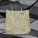 Victoria's Secret Bags | Limited Edition Victoria Secret Gold Sequin Angel Wings Charm Tote Bag | Color: Black/Gold | Size: Os