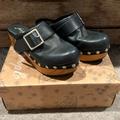 Free People Shoes | Free People-Culver City Black Leather Clogs Shoes-Size 6 Or Size 36 Nwt And Box | Color: Black | Size: 6