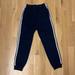 Adidas Pants | Adidas Men's Navy Joggers With White Stripes, Small | Color: Blue/White | Size: S