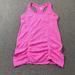 Athleta Tops | Athleta Womens Top Small Pink Track Tank Style Racerback Yoga S Rouched | Color: Pink | Size: S