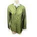 Burberry Tops | Burberry Unisex Men Women Sample Satin Button Down Collard Paisley Green | Color: Green/White | Size: S