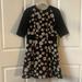 Zara Dresses | Floral Mini Dress | Color: Black | Size: S