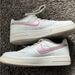 Nike Shoes | Girl’s 2.5 Youth White And Rose Gold Nike Air Force | Color: Gold/White | Size: 2.5bb