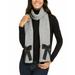 Kate Spade New York Accessories | Kate Spade New York Grosgrain Bow Muffler Scarf Heather Grey | Color: Black | Size: Os