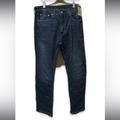 Levi's Jeans | Levi's 505 Regular Straight Leg Dark Wash Stretch Blue Denim Jeans W36 L32 | Color: Blue | Size: 36
