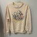 Disney Tops | Mickey Mouse Floral Sweatshirt. Nwt. | Color: Cream | Size: S