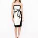 J. Crew Dresses | J. Crew Collection Black & Ivory Framed Bow Strapless Dress Sz 2 | Color: Black/White | Size: 2