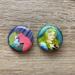 Disney Accessories | Collectible Sleeping Beauty Button Pins - Set Of Two | Color: Blue/Pink | Size: Os