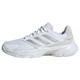 adidas Damen Courtjam Control 3 Tennisschuhe Sneaker, Cloud White/Silver Metallic/Grey One, 42 2/3 EU