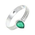 Silver N Rock Lab-Created Emerald Gemstone Band Ring 925 Sterling Silver Band Ring Men & Women Band Ring All Size Handmade Jewelry ERG-130J_ (R 1/2)