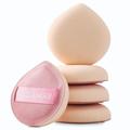 COOL-ANGLE 5Pcs Pink Makeup Sponge For Foundation Concealer And Powder, Blender Sponge For Natural And Easy Makeup Soft Long-lasting And Beginner-friendly, Medium