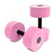 Sunlite Sports High-Density EVA-Foam Dumbbell Set, Water Weight, Soft Padded, Water Aerobics, Aqua Therapy, Pool Fitness, Water Exercise (Pink Large)