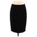 INC International Concepts Casual Pencil Skirt Knee Length: Black Print Bottoms - Women's Size 4