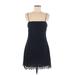 Blue Rain Casual Dress - Mini: Blue Jacquard Dresses - Women's Size Medium