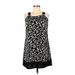 En Focus Studio Casual Dress - Mini Scoop Neck Sleeveless: Black Color Block Dresses - Women's Size 6