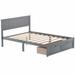 Winston Porter Olley Bed Wood in Gray | 36.2 H x 57.6 W x 75 D in | Wayfair 87A40F940A564284A5E2098425A44722