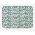 East Urban Home Floral Plush Bath Mat, Purple Iris Japanese Style, 30.2"x20", Pale Blue Green, Polyester | Wayfair 301618ED943249CEAFA97437F883C02F