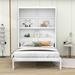 Red Barrel Studio® Chiadi Wood Murphy Bed w/ Shelves & Slats Metal in White | 84 H x 62 W x 85 D in | Wayfair 9B1FA9832362475A94C1C69CA1811B24