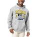 Men's League Collegiate Wear Heather Gray Michigan Wolverines College Football Playoff 2023 National Champions Blocked Arch Essentials Fleece Pullover Hoodie