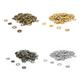 20mm Snap Fasteners, Snap Buttons, Snap Poppers, Brass Prong Snap Fasteners, Ring Button Press Studs for Baby Bibs Clothing, Purse, Crafting