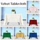 Velvet Square Tablecloth, Velvet Table Cover, Dinning Tablecloth, Soft Tablecloth for Wedding, Kitchen, Banquets, Ceremony Reception