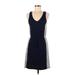 Gap Outlet Casual Dress V-Neck Sleeveless: Gray Solid Dresses - Women's Size Small