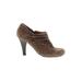 Sofft Heels: Brown Solid Shoes - Women's Size 7 1/2 - Round Toe