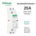 Contactor modulare muslimb HCH8-25 2P 16A 20A 25A 2NO o 2NC 1 no1nc 24V 110V 220V contattore automatico per uso domestico tipo su guida Din