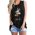 Y2k Tank Top Frauen T Shirt Minnie Mickey Maus Gedruckt T-Shirt frauen Kleidung Kawaii Disney